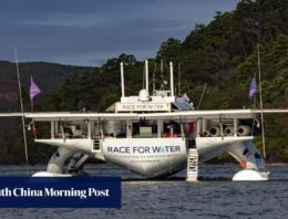 The hi-tech super boat on a mission to fight plastic pollution